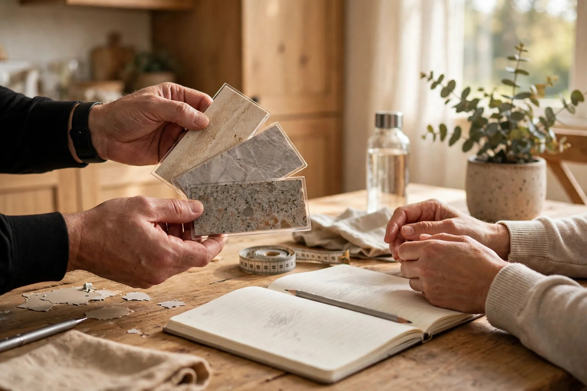 Finish samples at your kitchen table